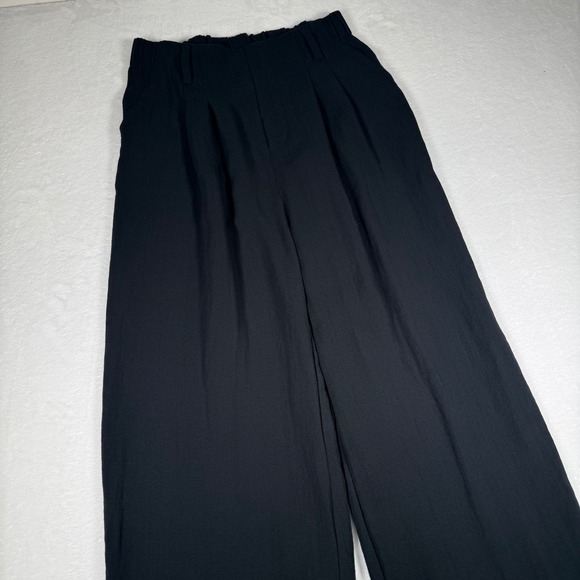 HALARA Pants - Halara Black High Waisted Wide Leg Pleated Trousers Pants Small Regular 02681119